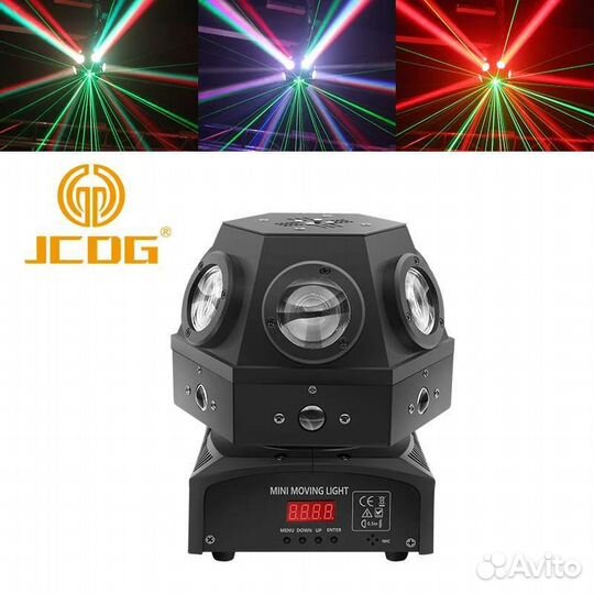 Светомузыка, Циклон, 4в1rgbw лазерная-светодиот