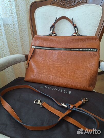 Сумка портфель Coccinelle женская нат. кожа