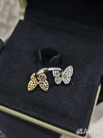 Золотое кольцо Van Vleef с бриллиантами