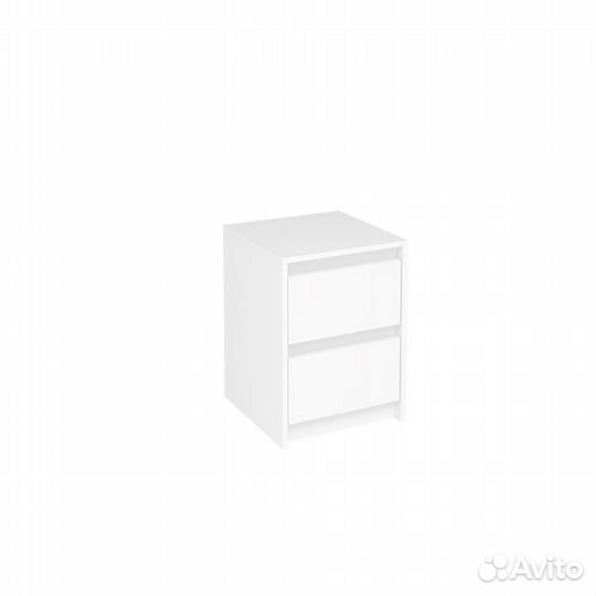 Тумба белая с выдвижными ящиками