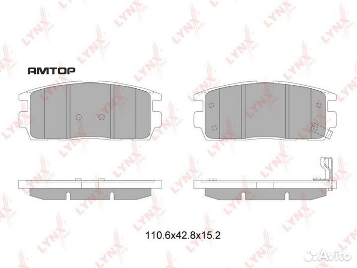 Lynxauto BD-1817 Колодки тормозные дисковые lynxau