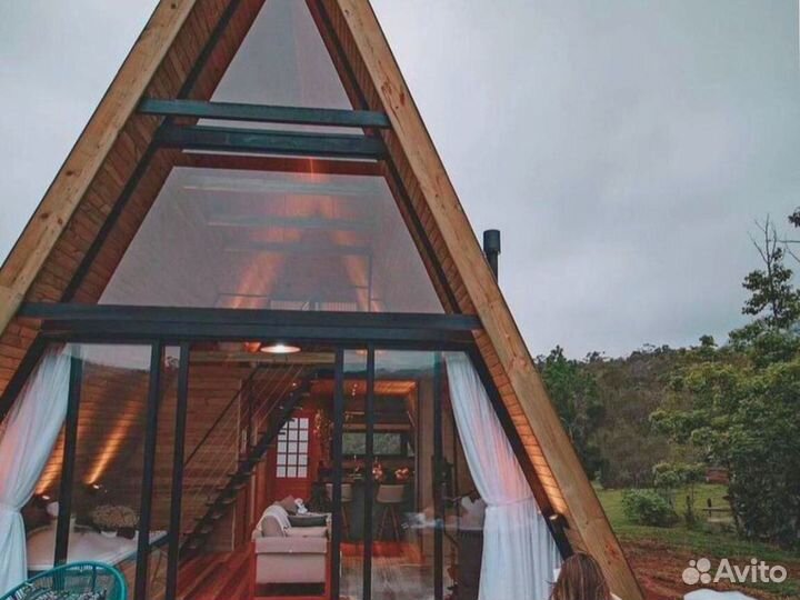 Глэмпинг А фрейм под ключ