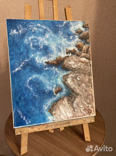 Картина маслом море