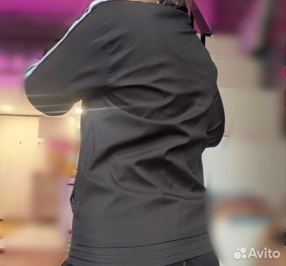 Куртка летняя черная адидас