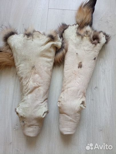 Шкурки енота выделанные
