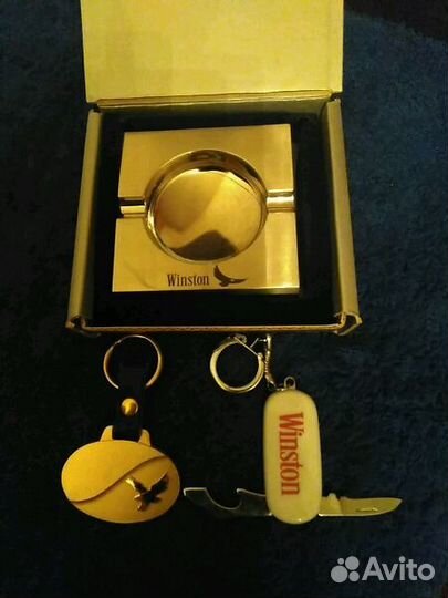 Winston пепельница, брелоки