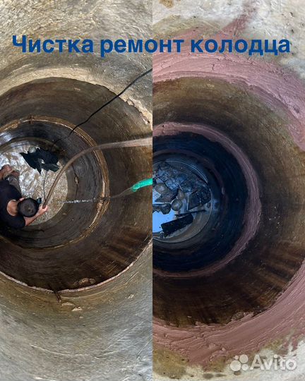 Углубление колодца чистка колодца Ремонт колодца
