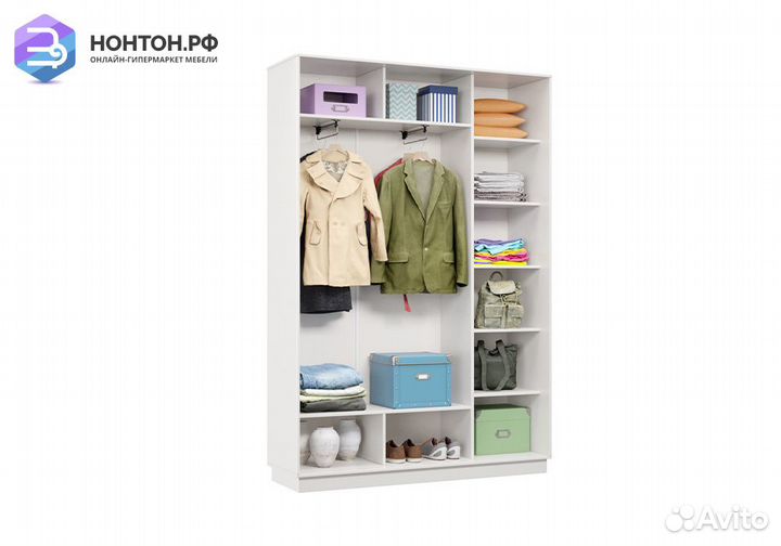 Шкаф-купе двухдверный Цербер белый