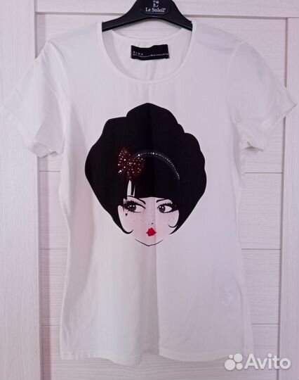 Новая футболка zara р. 46-48