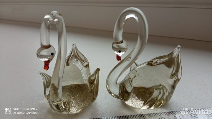 Лебеди из стекла СССР