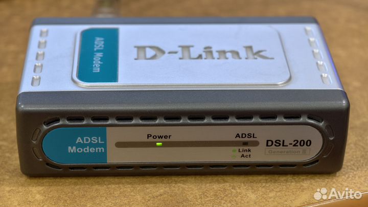 Adsl модем modem d-link dsl-200