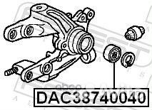 DAC38740040 подшипник ступ. пер. Mazda 929 86