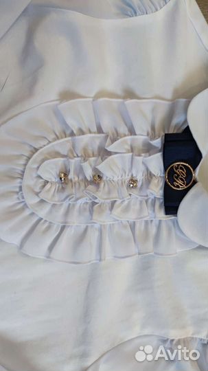 Школьная нарядная блузка для девочки р. 146