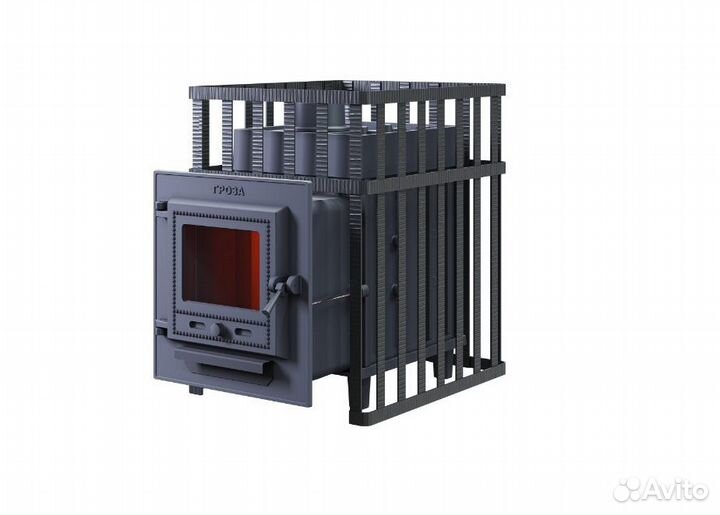 Чугунные печи для бани премиум Гроза
