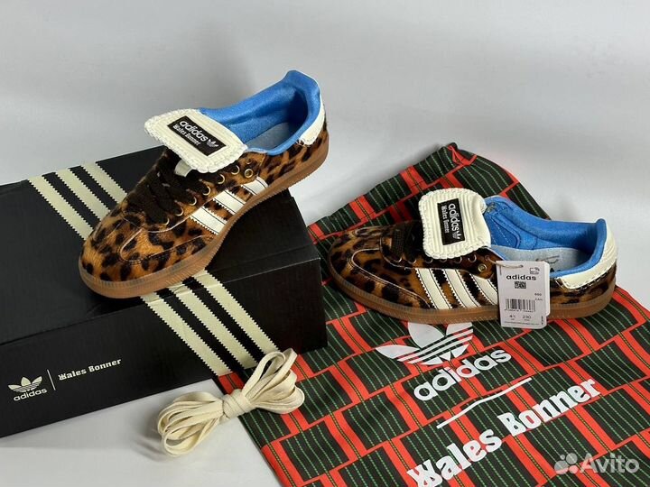 Кеды Adidas Samba wales bonner leopard леопард