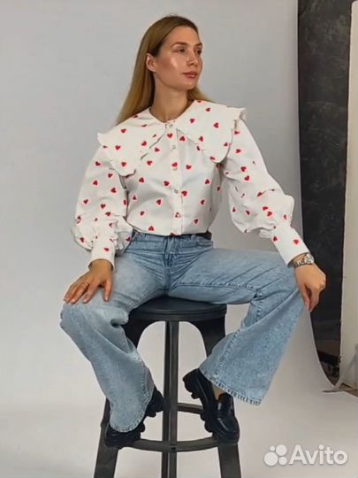 Рубашка в стиле Zara женская 44, 46, 48 размер