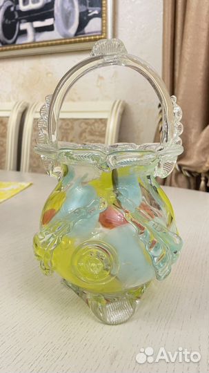 Конфетница муранское стекло