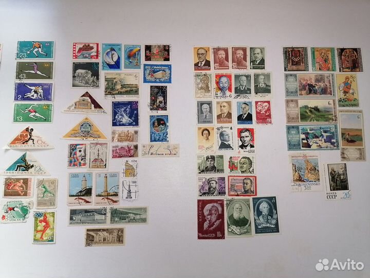 Почтовые марки СССР, Польша, Монголия и тд