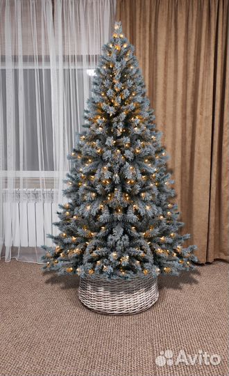 Юбочка корзина для елки из ротанга