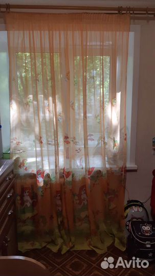 Комплект 4 шт. шторы и тюль