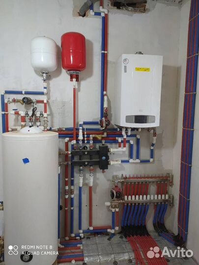 Монтаж отопление водоснабжение теплый пол