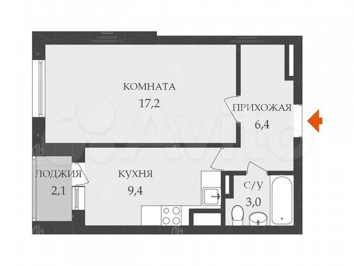 1-к. квартира, 36 м², 10/27 эт.