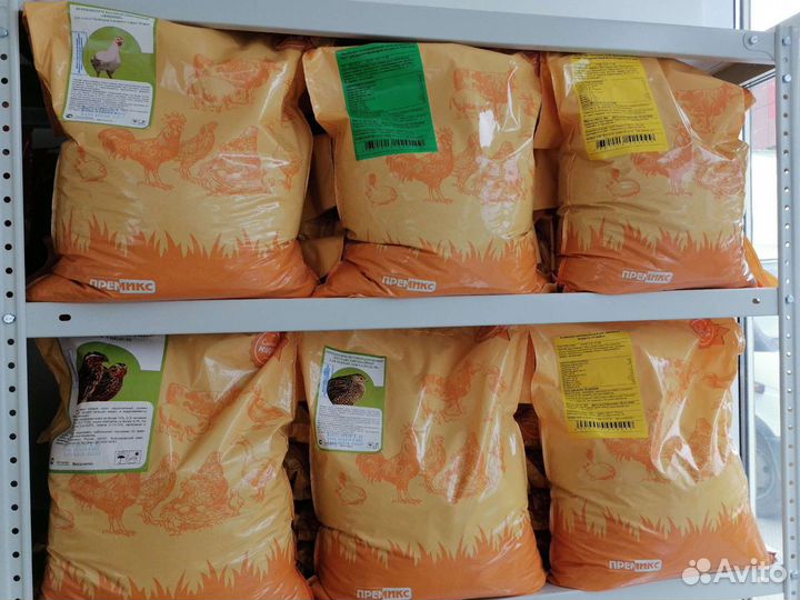 Полнорационные корма для сельхоз птицы, зерносмеси