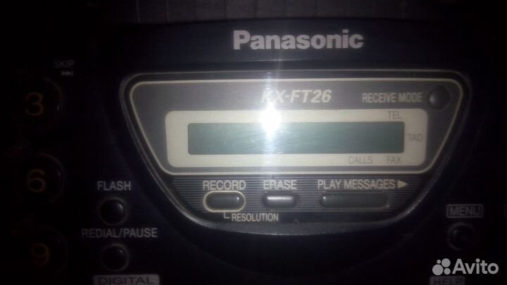 Факс Panasonic с запасом термобумаги