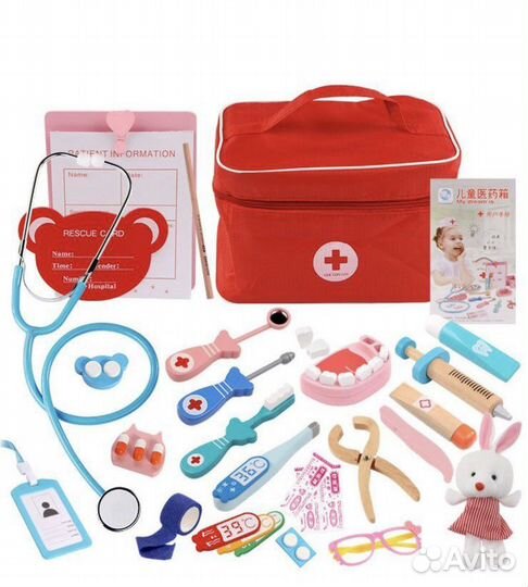 Набор доктора деревянный