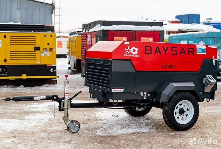 Дизельный компрессор baysar 5 кубов на шасси