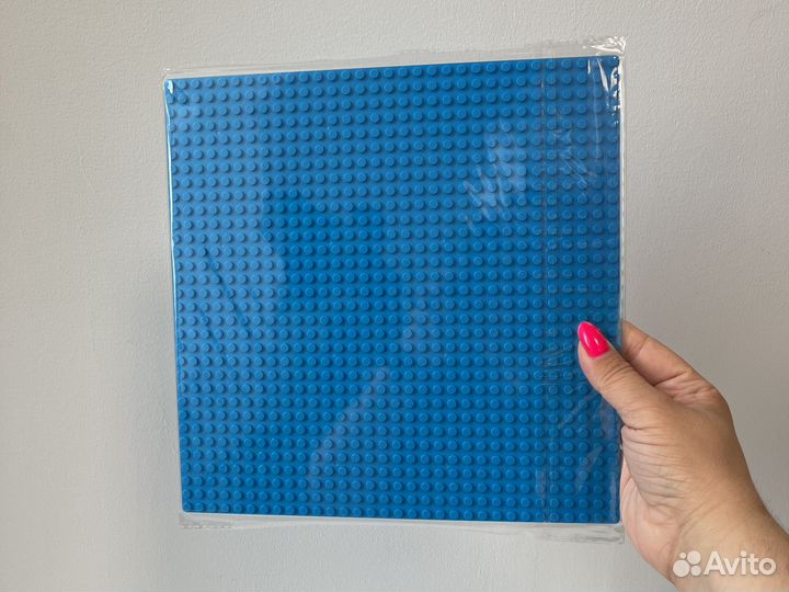 Lego платформа 25х25см Синяя