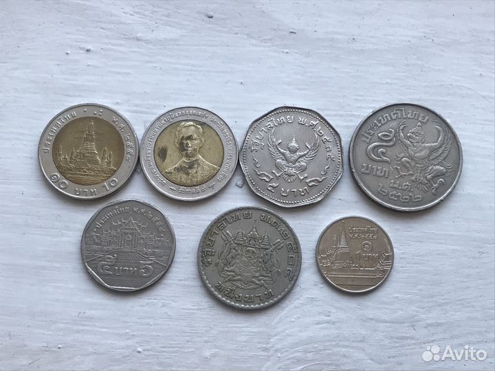 Монета 20, 10 и 2 бат,Таиланд.+набор монет + Непал