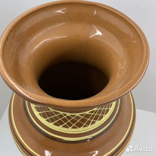 Ваза кермаическая большая СССР 44см с росписью