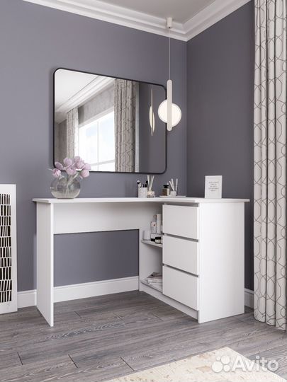 Компьютерный стол угловой Белый. Новый