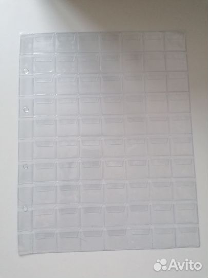 Листы для монет и банкнот optima