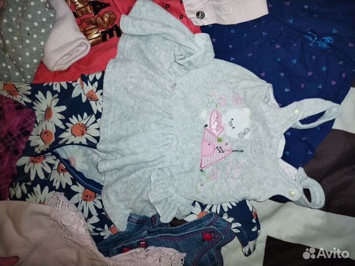 Вещи пакетом на девочку 74 80