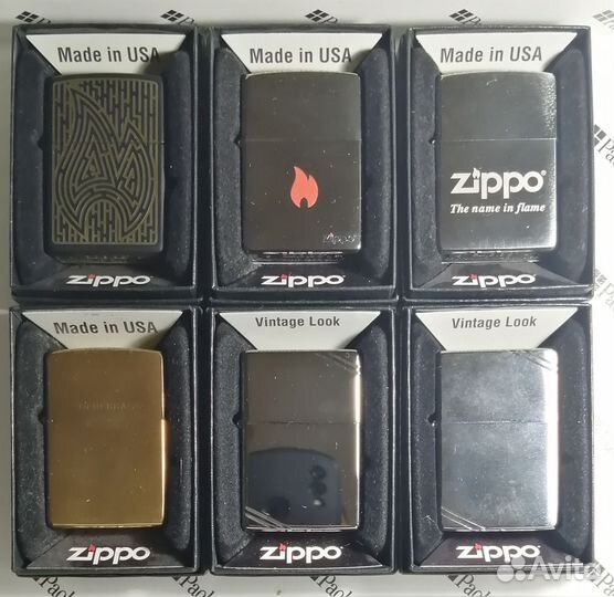 Зажигалка Zippo 204 brushed brass