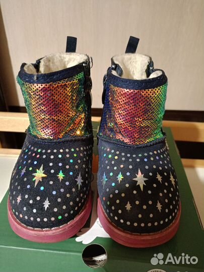 Зимние сапожки для девочки 22