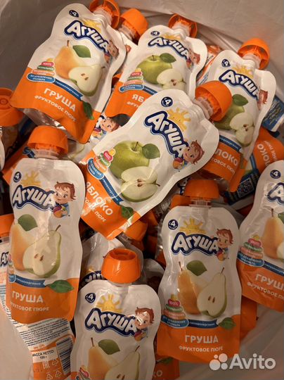 Детское пюре в мягкой упаковке (паучах)