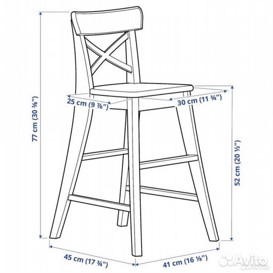 Стул IKEA ингольф