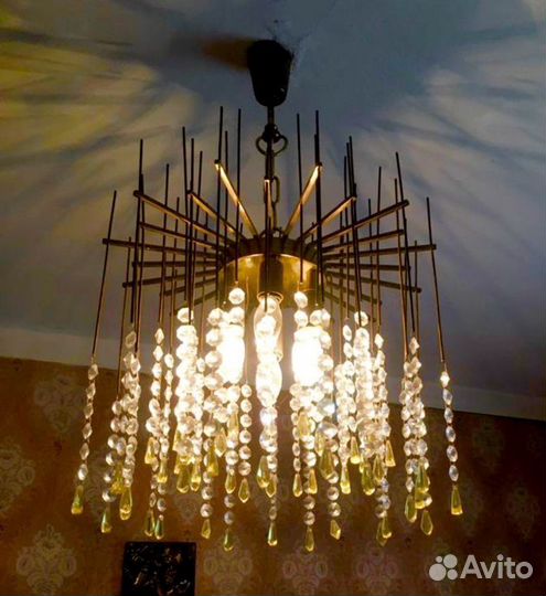 Люстра хрустальная винтаж СССР