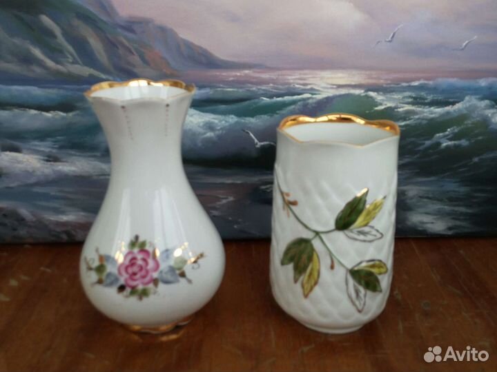 Фарфоровая ваза винтаж ретро СССР