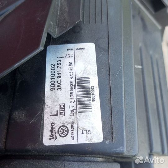 Фара передняя левая Volkswagen Passat B7 362 2012