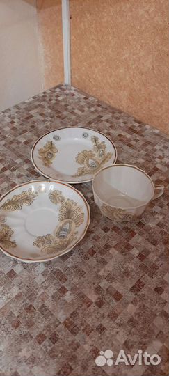 Чайное трио фарфор СССР