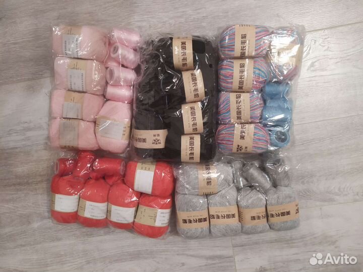 Пряжа и нити из пуха норки