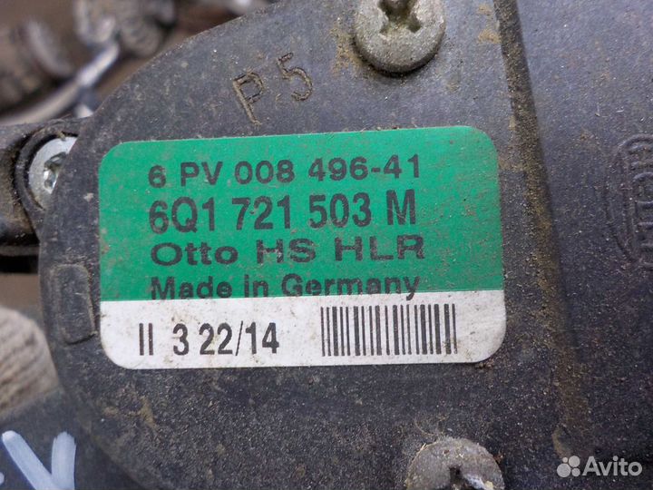 Педаль акселератора volkswagen polo