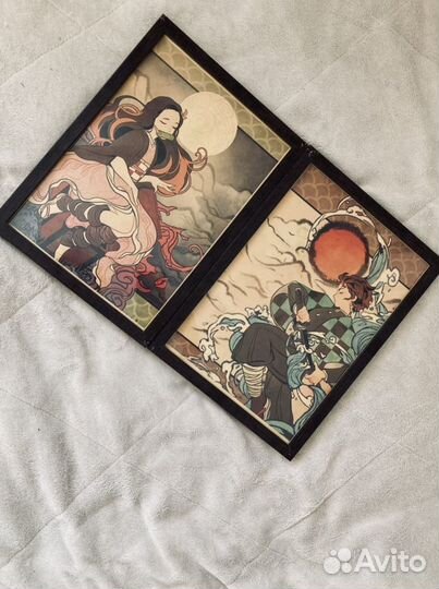 Аниме плакаты в рамке