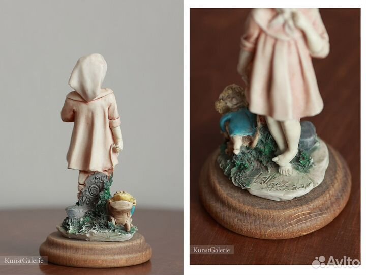 Девочка с тележкой Vittorio Tessaro статуэтка