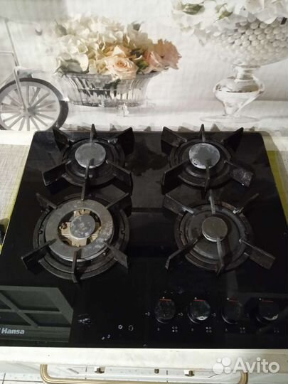 Стеклянная Газовая варочная панель