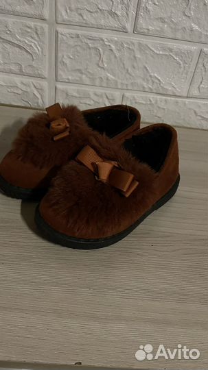 Лоферы теплые на девочку